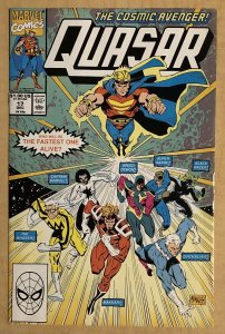 Quasar #17 VF 8.0 Marvel Comics 1990 1st Buried Alien AKA Barry Allen/Flash