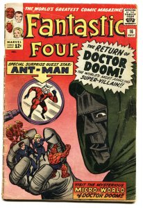 FANTASTIC FOUR #16 1963 First ANT-MAN CROSSOVER- MARVEL SILVER AGE vg