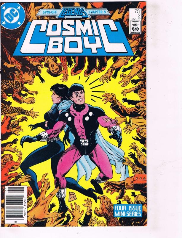 Lot of 4 Cosmic Boy DC Comic Books # 1 2 3 4 Super Heroes AD40