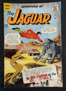 1962 Adventures of THE JAGUAR #4 Archie Superhero Comics G/VG 3.0