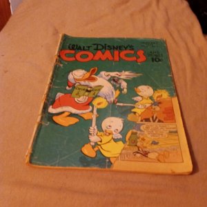 WALT DISNEY'S COMICS & STORIES #64 1946 DELL GOLDEN AGE COMIC CARL BARKS ART...