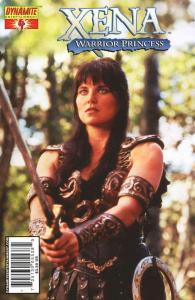 Xena (Dynamite) #4C VF ; Dynamite | Lucy Lawless Photo Cover