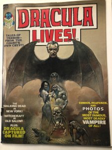 DRACULA LIVES  (1973) 1 VG (inking)  Oct. 1973 Boris cvr, Heath COPY H