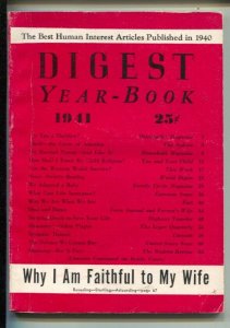 Digest Year-Book #1 1941-Alco-best human interest stories of 1940-message to ...