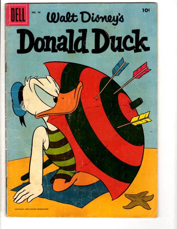 Walt Disney's Donald Duck # 48 VG- Dell Silver Age Comic Book Nephews Mickey JL2