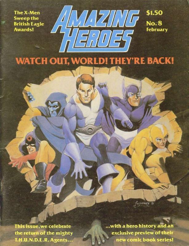 AMAZING HEROES 8 VF/+ THUNDER AGENTS