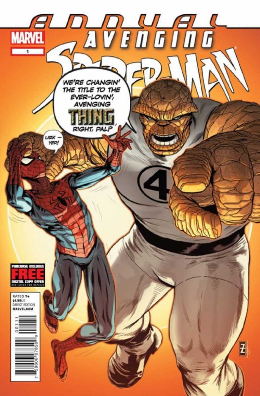 AVENGING SPIDER-MAN ANNUAL (2012) #1 FN/VF THING