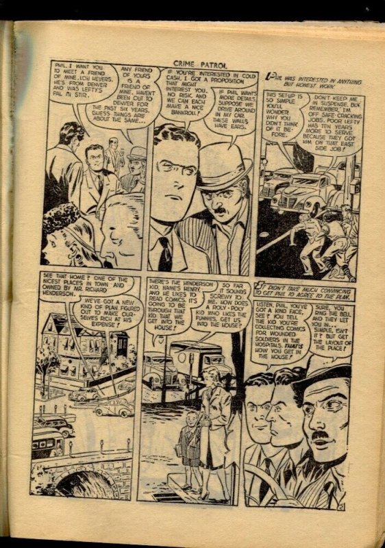 Crime Patrol #4 1953--Pre-code crime & horror-bondage panels-Comics Crime s...