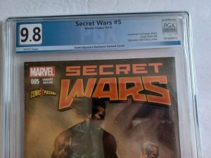 Secret Wars #5 Dell’otto ComicXposure Variant - 2015 - PGX 9.8