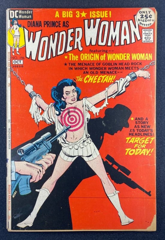 Wonder Woman 1942 196 Vg 45 Cheetah Diana Prince Bondage Cover Comic Books Modern Age 