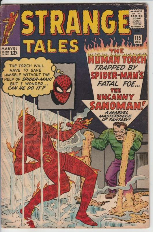 Strange Tales #115 (Dec-63) VG+ Mid-Grade Human Torch, Doctor Strange