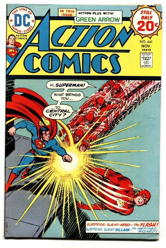 ACTION COMICS #441 1974-SUPERMAN-New KRYPTO issue-Green Arrow