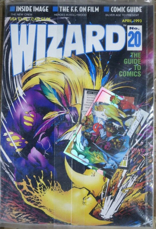 WIZARD Magazine #20 (April 1993)  POLYBAGGED! Maxx cover, Image article, FF