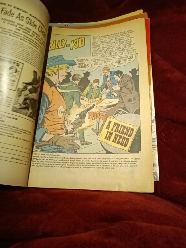 Billy The Kid 46 76 97 104 122 124 Charlton Comic Lot Run Set Collection Western