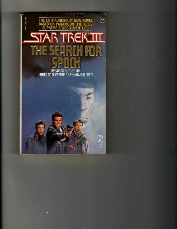 3 Books Star Trek III Search for Spock Book of Andre Norton Spider Kiss JK22