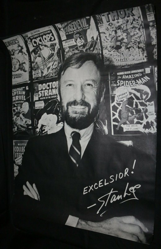 Stan Lee Excelsior Oversized Vintage Poster - Rare