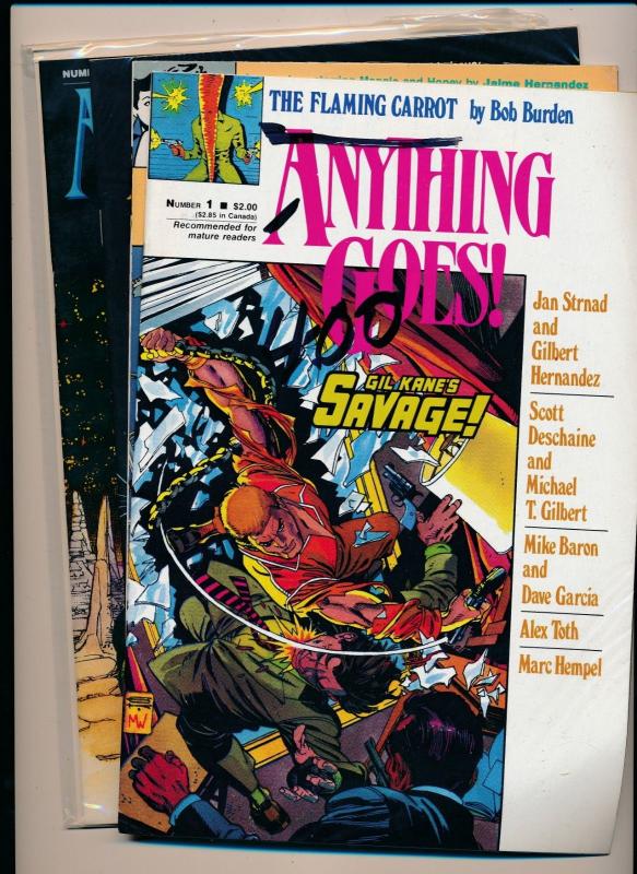 Fantagraphics LOT ANYTHING GOES #1-4  FINE/VERY FINE (HX764)