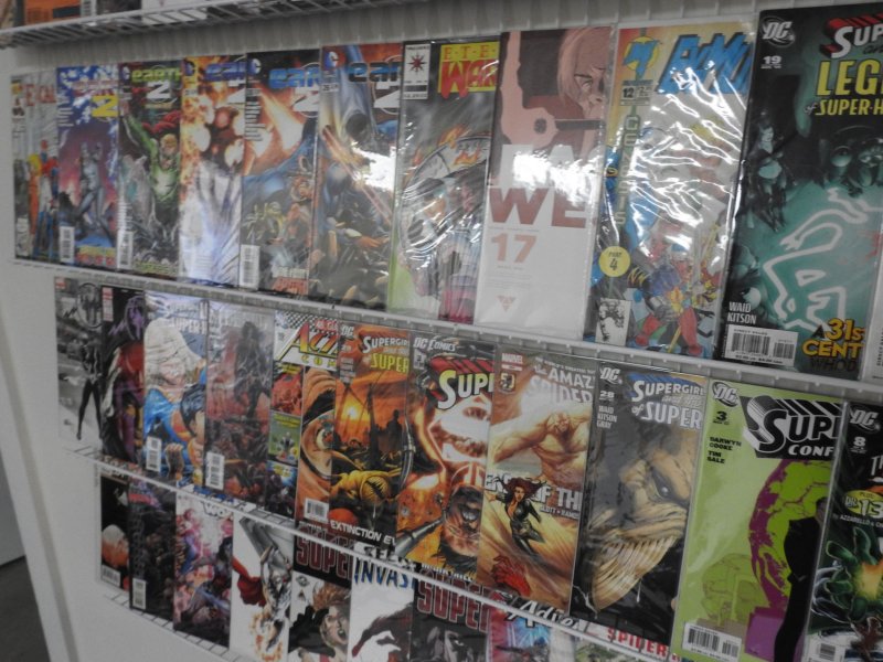 Huge Lot 120+ Comics W/ Superman, Spider-Man, Eternal Warrior+ Avg VF- Condition