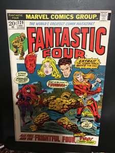 Fantastic Four #129 (1972) Mid-grade frightful four key! FN tundra key! Wow!