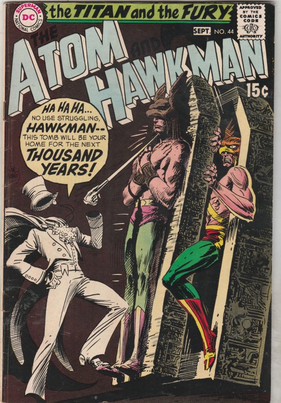 Atom and Hawkman #44 (Sep-69) VF+ High-Grade The Atom, Hawkman Gentleman Ghost!