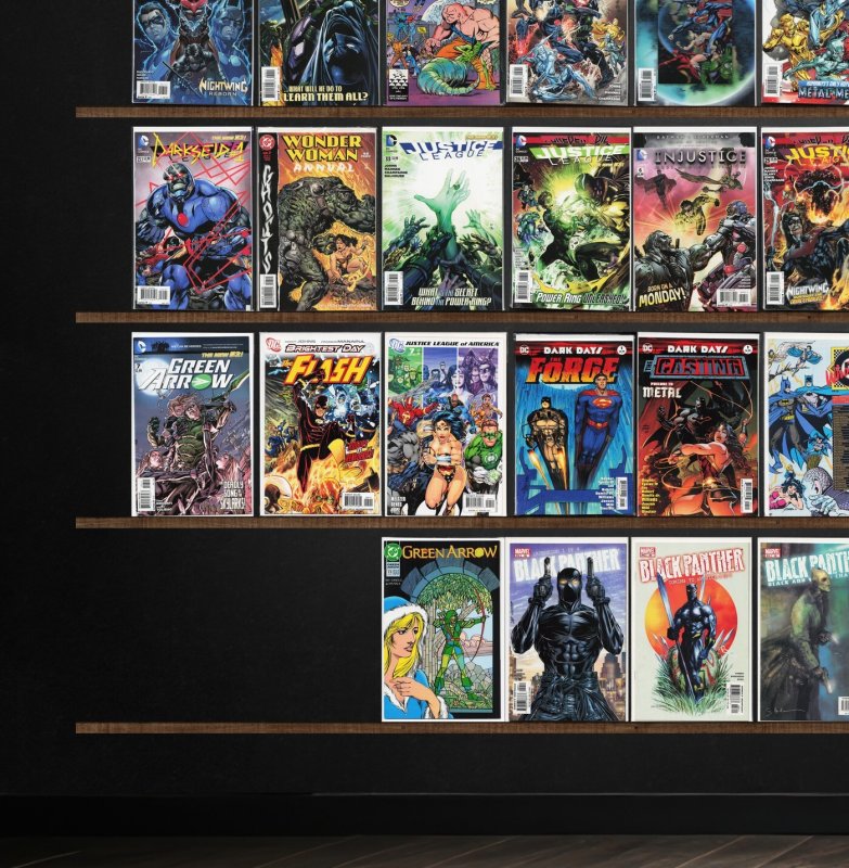 Huge Lot 150+ Comics with Green Arrow, Justice League, Black Panther & More!