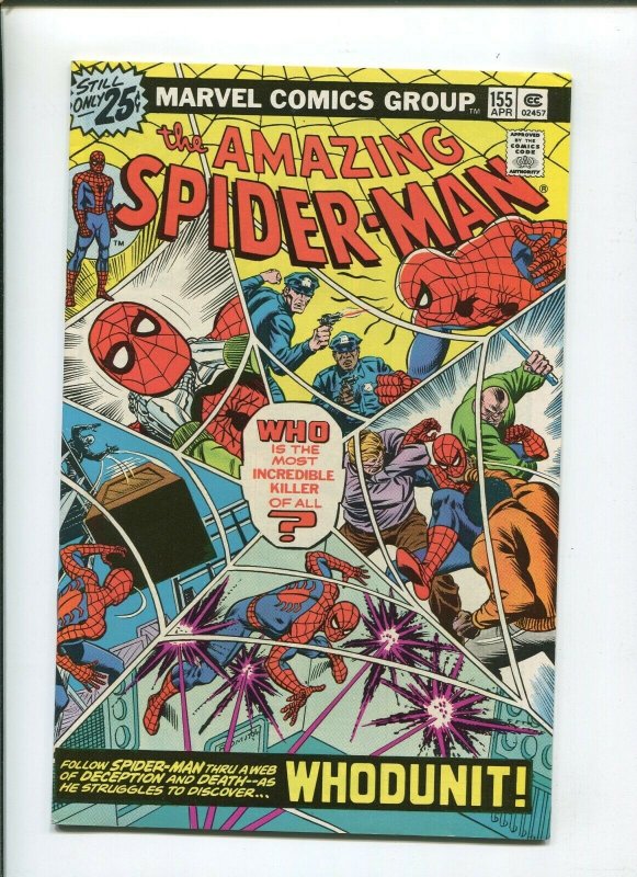 AMAZING SPIDERMAN #155 (9.2) WEB OF DECEPTION AND DEATH!! 1976