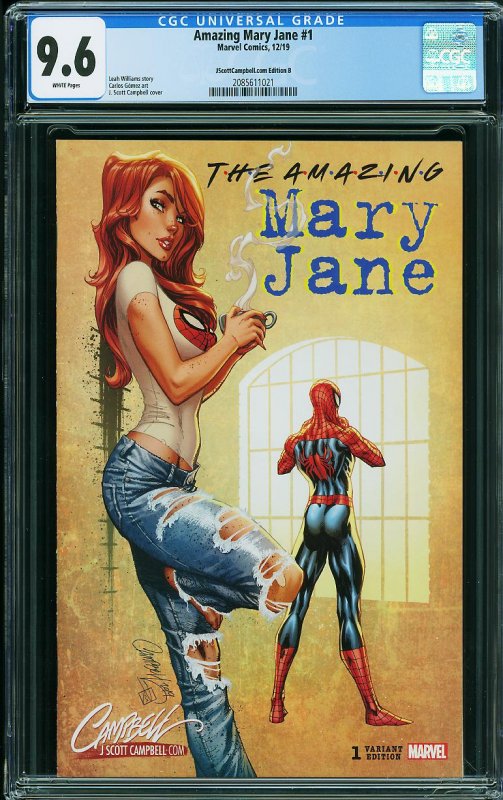 Amazing Mary Jane #1 (CGC 9.6)  J Scott Campbell Variant Super High Grade MARVEL