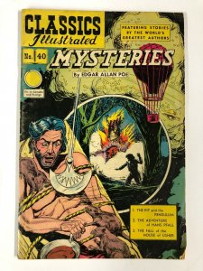 CLASSICS ILLUSTRATED 40 Mysteries of Paris/ Edgar Allen Poe  HRN 75 VG+ 