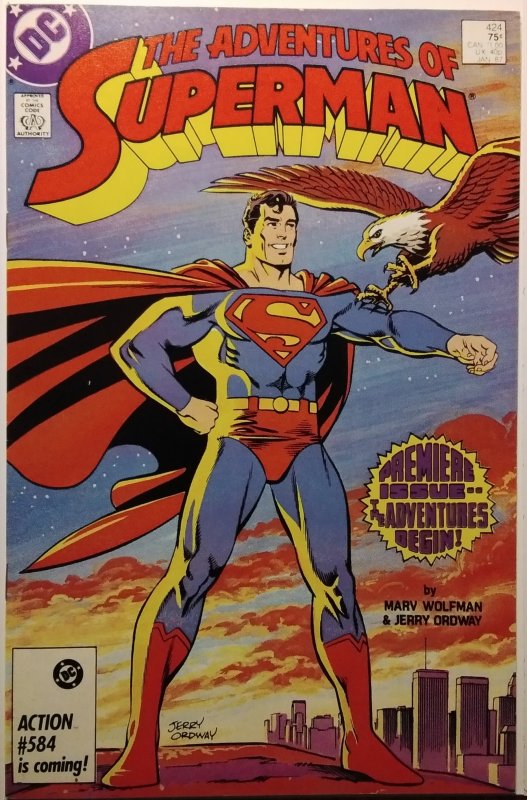 Adventures of Superman #424 Direct Edition (1987)