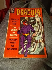 Dell DRACULA #4 The Secret Cave 1967 The Origin of Fleeta Silver Age Superheroes