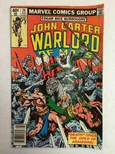 John Carter Warlord of Mars #26 Comic Book Marvel 1979