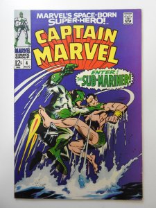 Captain Marvel #4 (1968) FN- Condition!