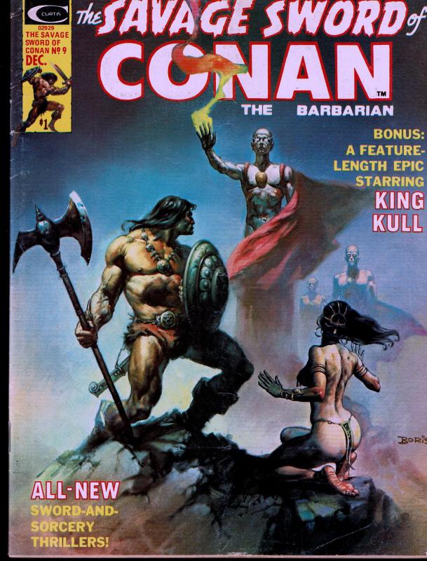 Savage Sword of Conan #9 - Early Conan Magazine - 5.0 or Better