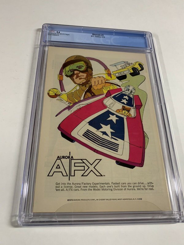 Shazam 1 Cgc 9.4 Ow/w Pages Dc Comics Bronze Age