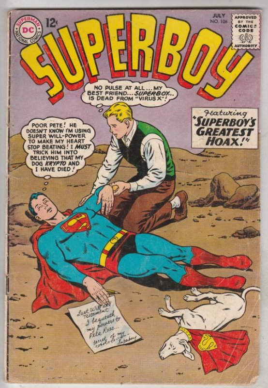 Superboy #106 (Jul-63) FN- Mid-Grade Superboy