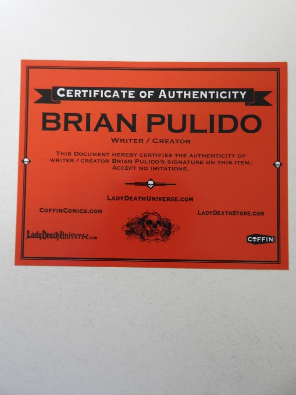 Lady Death Dragon Wars #1 Temptress Edition NM Condition! Signed W/ COA!