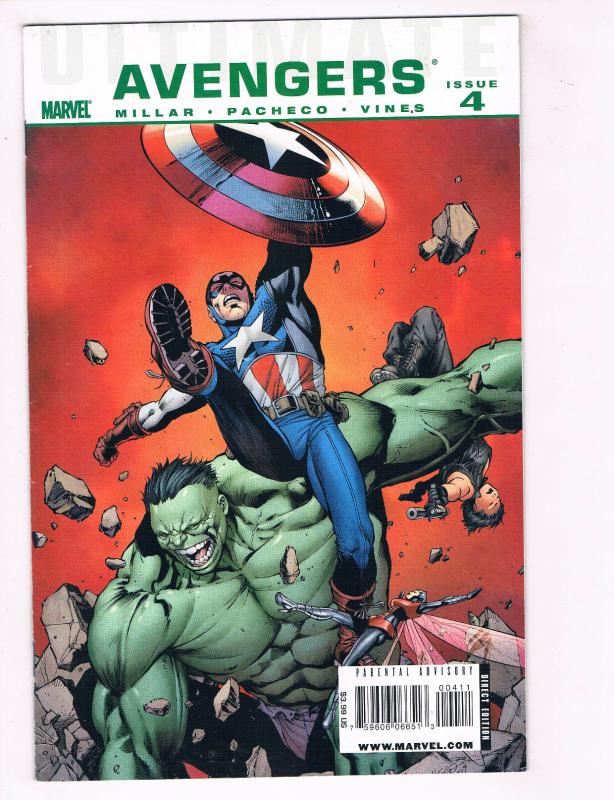 Avengers #4 NM Marvel Comics Comic Book Millar Hulk Captain America 2010 DE30