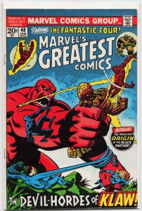 Marvel's Greatest Comics #40 (1973) Fantastic Four