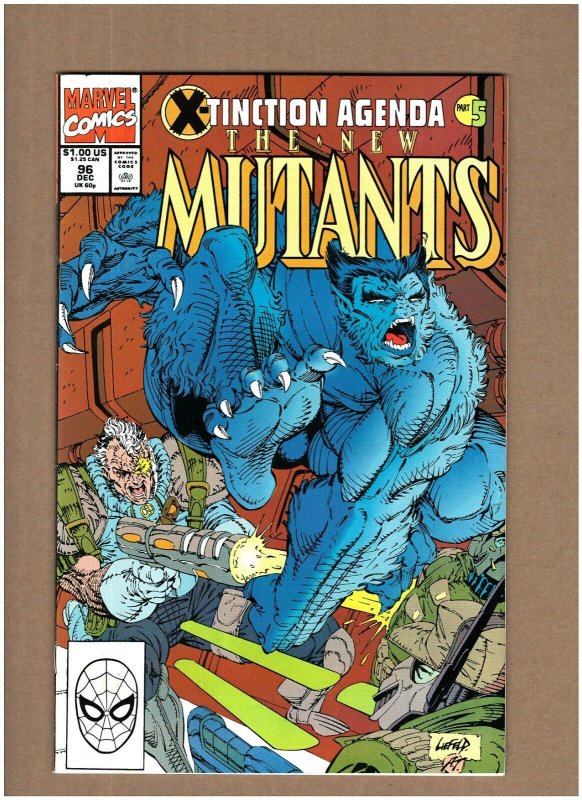 New Mutants #96 Marvel Comics 1990 Rob Liefeld X-Tinction Agenda NM- 9.2