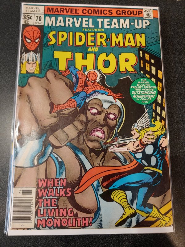 SPIDERMAN AND THOR #70 F/F+ BRONZE AGE CLASSIC