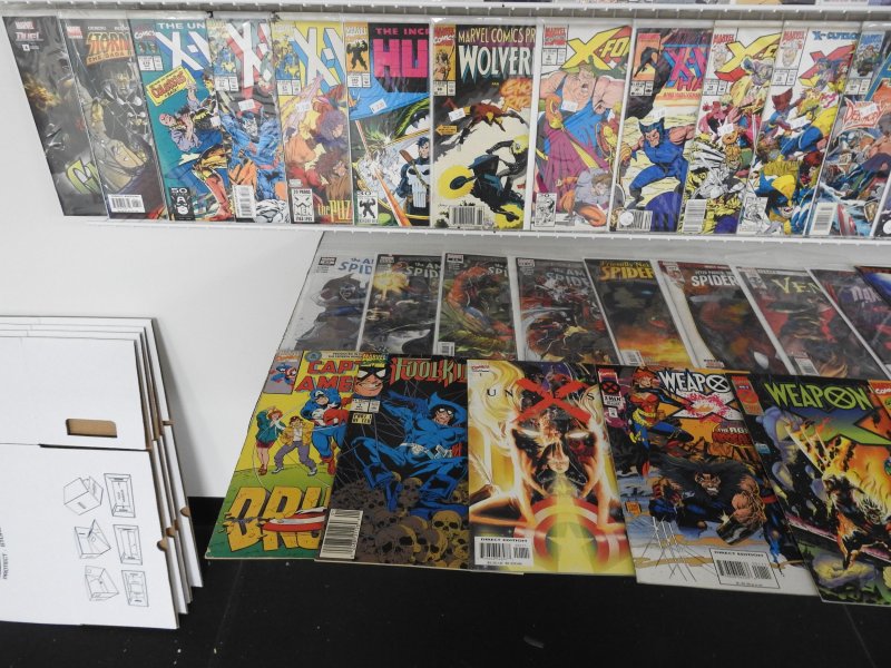 Huge Lot of 150+ Comics W/ Ghost Rider, Wolverine, Thor Avg. FN+ Condition!