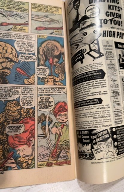 Marvel Two-in-One #1 (1974)vs the man-thing small 1 tear back cover