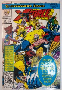 X-Force #16 (9.4, 1992) Cable Card Inside, Poly bagged