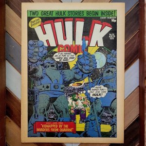 Hulk Comic #26 VF/NM (Marvel UK Edition 1979) Invaders From Quarrn High Grade
