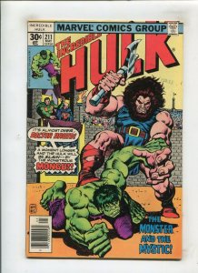 HULK #211 (6.0/6.5) THE MONSTER AND THE MYSTIC!! 1977