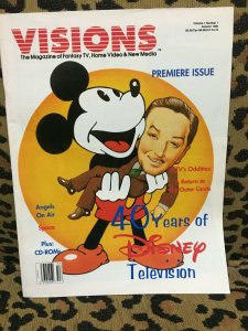 VISIONS - The Magazine of Fantasy TV, Home Video and New Media #1 1995 RARE!