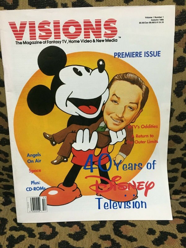 VISIONS - The Magazine of Fantasy TV, Home Video and New Media #1 1995 RARE!