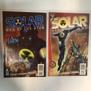 Solar Man Of The Atom Hell On Earth (1998) Full Set # 1-4 (VF/NM) Acclaim Comics