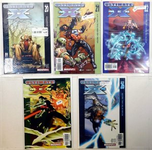 Ultimate X-Men Lot of 5 #20, 21, 22, 24, 26 (2002) Marvel 1st Print Comic Books