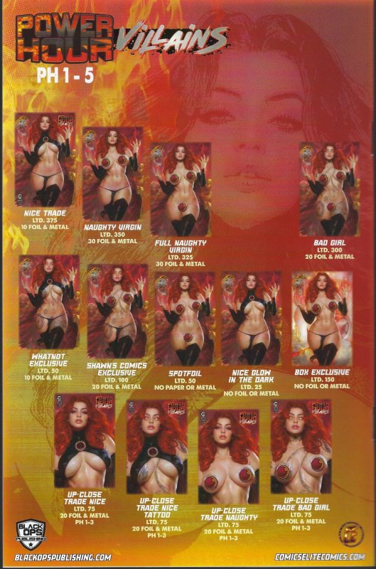 Power Hour 3 Shikarii Goblin Queen Limited to ONLY 325 FULL Nude Virgin Cover NM